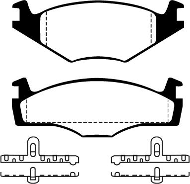 FORMA 440 - Juego de pastillas de freno parts5.com