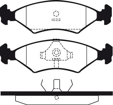 Remsa 0119.00 - Sada brzdových platničiek kotúčovej brzdy parts5.com