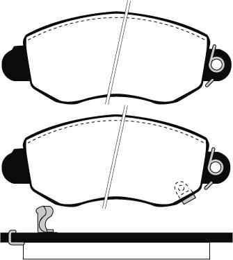 AISIN BPFO-1028 - Set placute frana,frana disc parts5.com