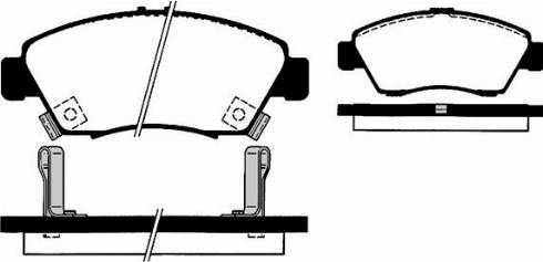 Advics SS421-S - Brake Pad Set, disc brake parts5.com