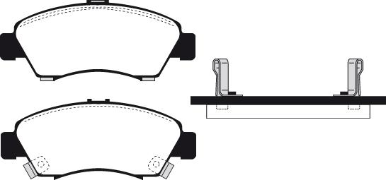 TRW GDB 1164S - Σετ τακάκια, δισκόφρενα parts5.com