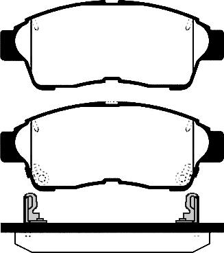 AISIN SN645P - Zestaw klocków hamulcowych, hamulce tarczowe parts5.com