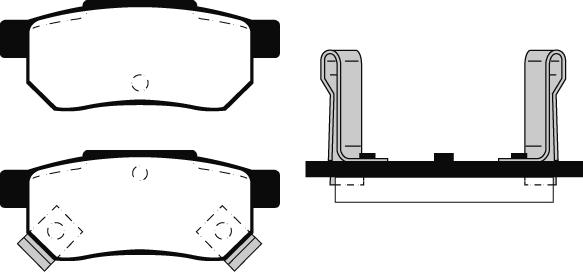 Suzuki 5580078G01000 - Juego de pastillas de freno parts5.com