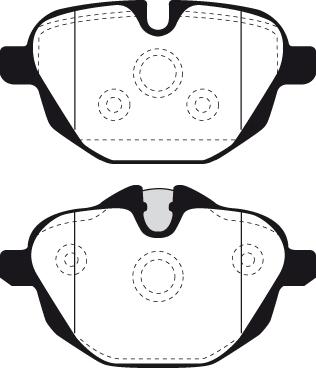 BMW 2 456 869 - Komplet zavornih oblog, ploscne (kolutne) zavore parts5.com