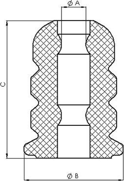 Tedgum 00720440 - Tampon cauciuc, suspensie parts5.com