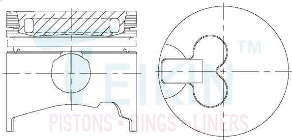 Teikin 43612AG.STD - Tłok parts5.com