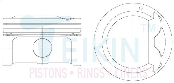 Teikin 51128.STD - Piston parts5.com