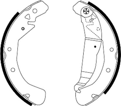 Textar 91049000 - Zestaw szczęk hamulcowych parts5.com