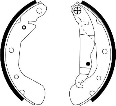 Textar 91044900 - Set saboti frana parts5.com