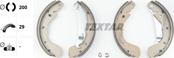 Textar 91044800 - Set saboti frana parts5.com