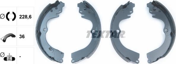 Textar 91045901 - Set saboti frana parts5.com