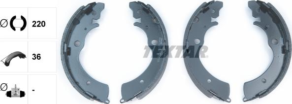 Textar 91042300 - Fékpofakészlet parts5.com