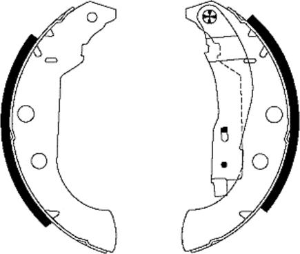 Textar 91056600 - Комплект тормозных колодок, барабанные parts5.com