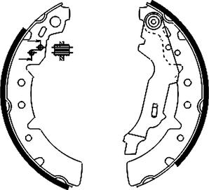 Textar 91056700 - Set saboti frana parts5.com