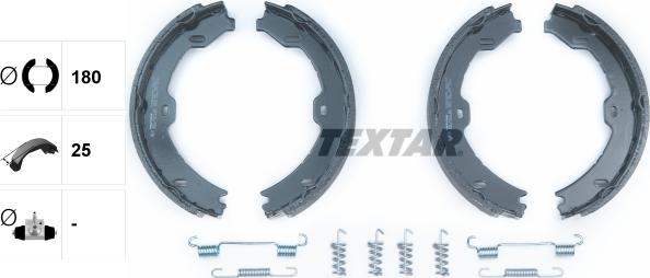 Textar 91058800 - Piduriklotside komplekt,seisupidur parts5.com