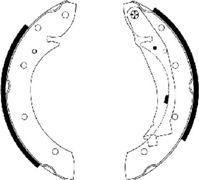 Textar 91053900 - Brake Shoe Set parts5.com