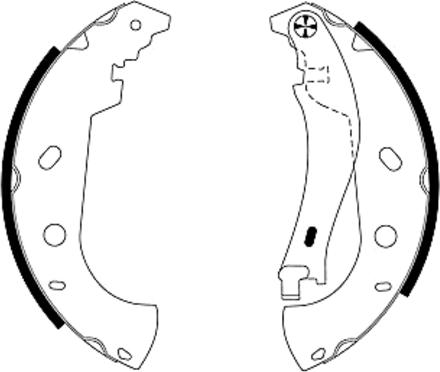 Textar 91053100 - Set saboti frana parts5.com