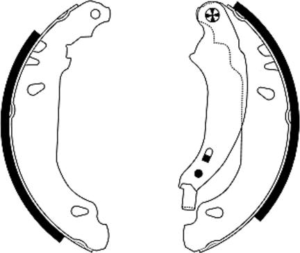 Textar 91053700 - Set saboti frana parts5.com