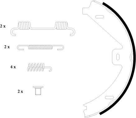 Textar 91069100 - Комплект тормозов, ручник, парковка parts5.com