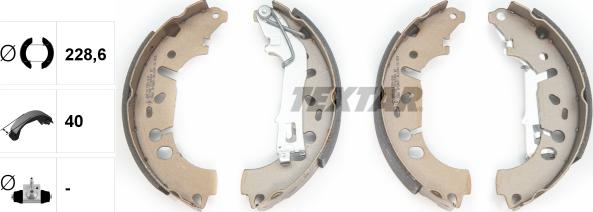 Textar 91065400 - Set saboti frana parts5.com