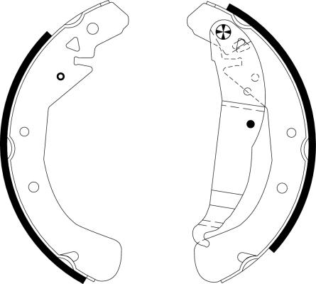 Textar 91060100 - Brake Shoe Set parts5.com