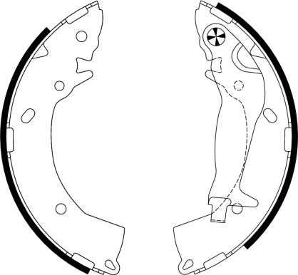 Textar 91063300 - Set saboti frana parts5.com