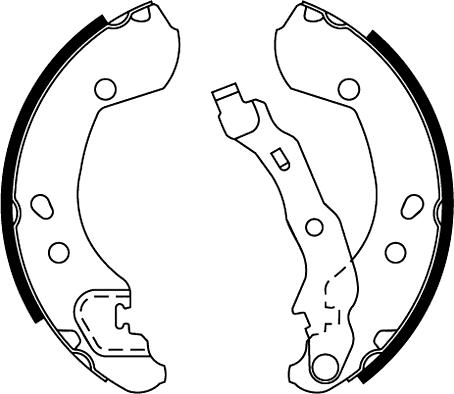 Textar 91062600 - Set saboti frana parts5.com