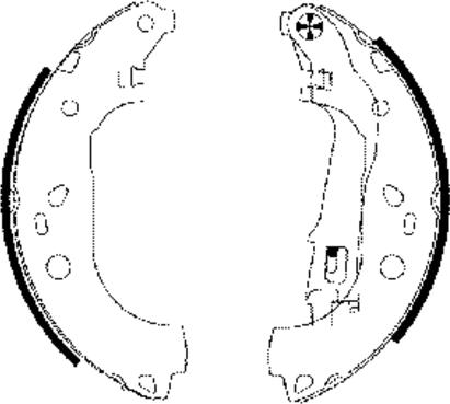 Textar 91062000 - Brake Shoe Set parts5.com