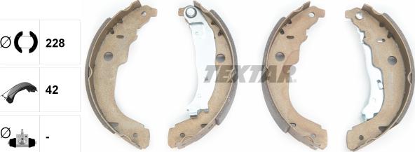 Textar 91067200 - Set saboti frana parts5.com