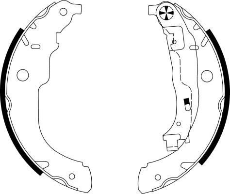 Textar 91067200 - Set saboti frana parts5.com