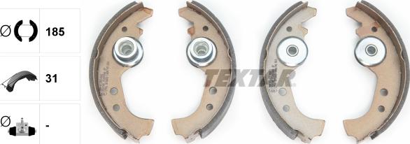 Textar 91005900 - Set saboti frana parts5.com