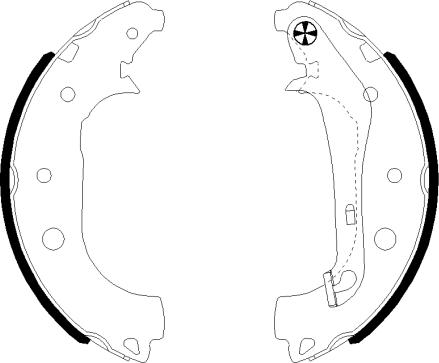 Textar 91081600 - Jarrukenkäsarja parts5.com