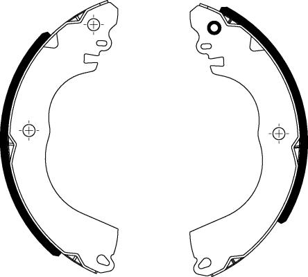 Textar 91082000 - Brake Shoe Set parts5.com