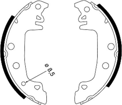 Textar 91029200 - Brake Shoe Set parts5.com