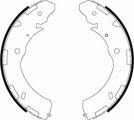 Textar 91073000 - Brake Shoe Set parts5.com