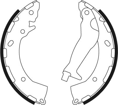 Textar 91072600 - Set saboti frana parts5.com