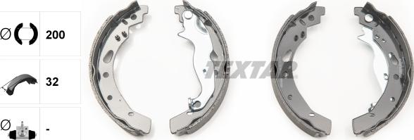 Textar 91072100 - Jarrukenkäsarja parts5.com