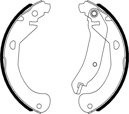 Textar 91077500 - Brake Shoe Set parts5.com