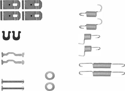 Textar 97048800 - Set accesorii, saboti frana parcare parts5.com