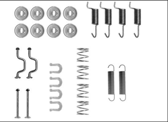 Textar 97043500 - Kit d'accessoires, mâchoires de frein de stationnement parts5.com