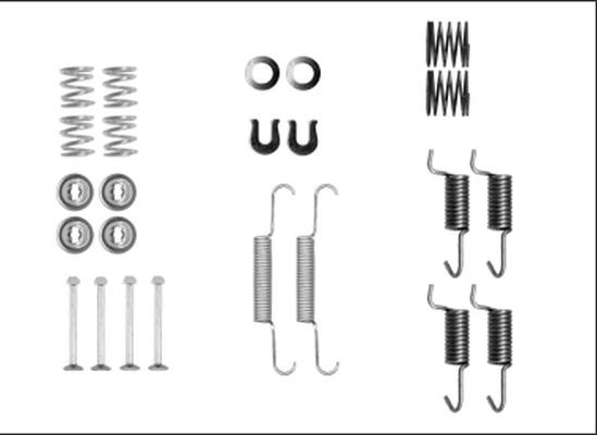 Textar 97042500 - Kit d'accessoires, mâchoires de frein de stationnement parts5.com