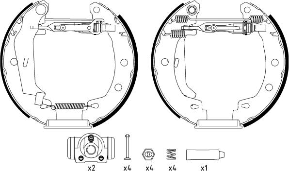 Textar 84049501 - Sada brzdových čeľustí parts5.com