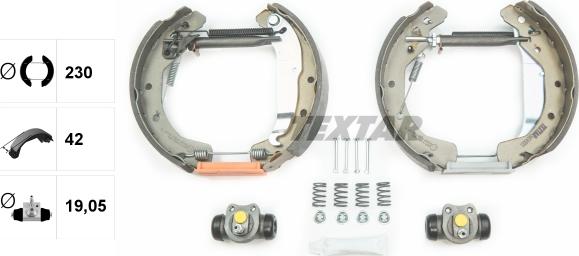 Textar 84049001 - Set saboti frana parts5.com