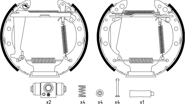 Textar 84044706 - Komplet kočnih čeljusti parts5.com