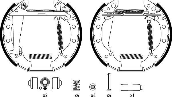 Textar 84044710 - Brake Shoe Set parts5.com