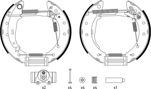 Textar 84048000 - Juego de zapatas de frenos parts5.com