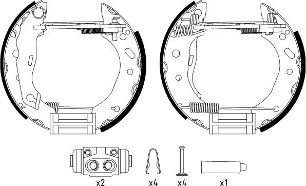 Textar 84048800 - Set saboti frana parts5.com