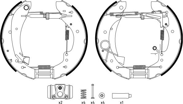 Textar 84047901 - Jarrukenkäsarja parts5.com