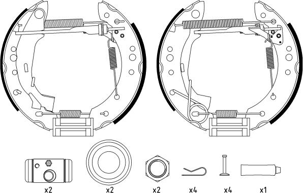 Textar 84059801 - Set saboti frana parts5.com