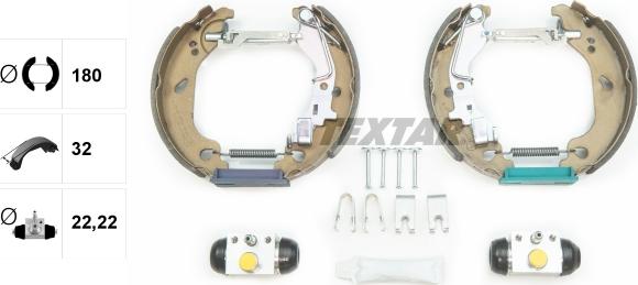 Textar 84054401 - Set saboti frana parts5.com